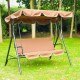 Braune Metall Gartenschwinge 170x110x153cm...