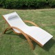 Sunbed for garden terrace and pool - white.