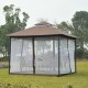 3x3m coffee polyester tent.