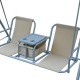 Garden swing metal cream 170x110x153cm...