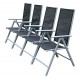 4 folding chairs of aluminum garden.