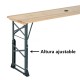 Table en bois pliante pour terrasse jardin patio c.