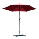 Sombrilla Parasol Reclinable con Manivela de Alumin...