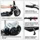 Folding electric skater load 100kg steel 500W ...