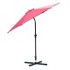 Sombrilla Parasol Reclinable con Manivela de Alumin...