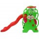 Bear slide with basketball basket for children with.