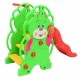 Bear slide with basketball basket for children with.