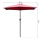 Sombrilla Parasol Reclinable con Manivela de Alumin...