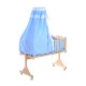 Baby cot blue wood 94x50x140cm...