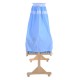 Baby cot blue wood 94x50x140cm...