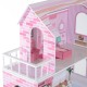 Puppenhaus rosa Holz 70x30x110cm...