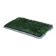 Inodoro de Bandeja Plastico Verde y Gris 43x68x3cm...