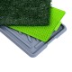 Inodoro de Bandeja Plastico Verde y Gris 43x68x3cm...