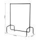 Hanger clothes 120x60x150 cm iron tube ...