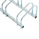 Parcheggio 5 biciclette argento acciaio 130x33x27c...