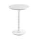 Table auxiliaire tube en bois blanc 43x58,5cm...