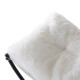 Lit pour chat en fer blanc + noir 66x40x33cm...