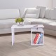 Coffee table white wood 77x40x44cm...