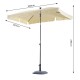 Terrasse parasol jardin ou patio - couleur beige -...