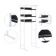 Metal shelf white iron 56x185x67-78cm...