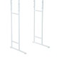 Metal shelf white iron 56x185x67-78cm...