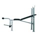 Weight bench black steel 165x68x114cm...