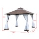 3x3m coffee polyester tent.