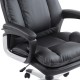 Office chair black pu 66 x 71 x 110-120cm...