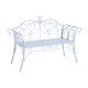 Garden bench for 2 people – white – ace.