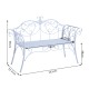 Garden bench for 2 people – white – ace.