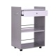 Carrello da cucina ausiliario – colore grigio – mdf, metallo,.